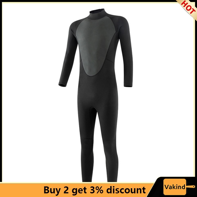 Vakind Bộ Đồ Lặn Liền Thân Vải neoprene Dày 3mm Co Giãn Chống Lạnh Có Thể Điều Chỉnh