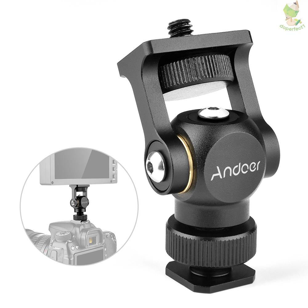 Giá Đỡ Màn Hình Máy Ảnh andoer video mount mini Bằng Hợp Kim Nhôm Có Đinh Ốc 1 / 4 inch Cho Máy Ảnh dslr 9.7