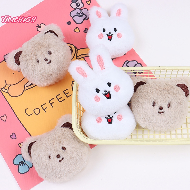 Trâm Cài Áo Họa Tiết Thỏ / Gấu Hoạt Hình Nhồi Bông Trang Trí Ba Lô Đi Học / Ô Tô diy [Mới