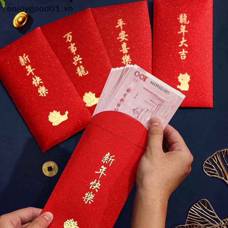 6 Bao Lì Xì Đỏ Rồng Năm 2024 Đóng Gói Quà Lễ Hội Đám Cưới Mùa Xuân May Mắn Cho Trẻ Em