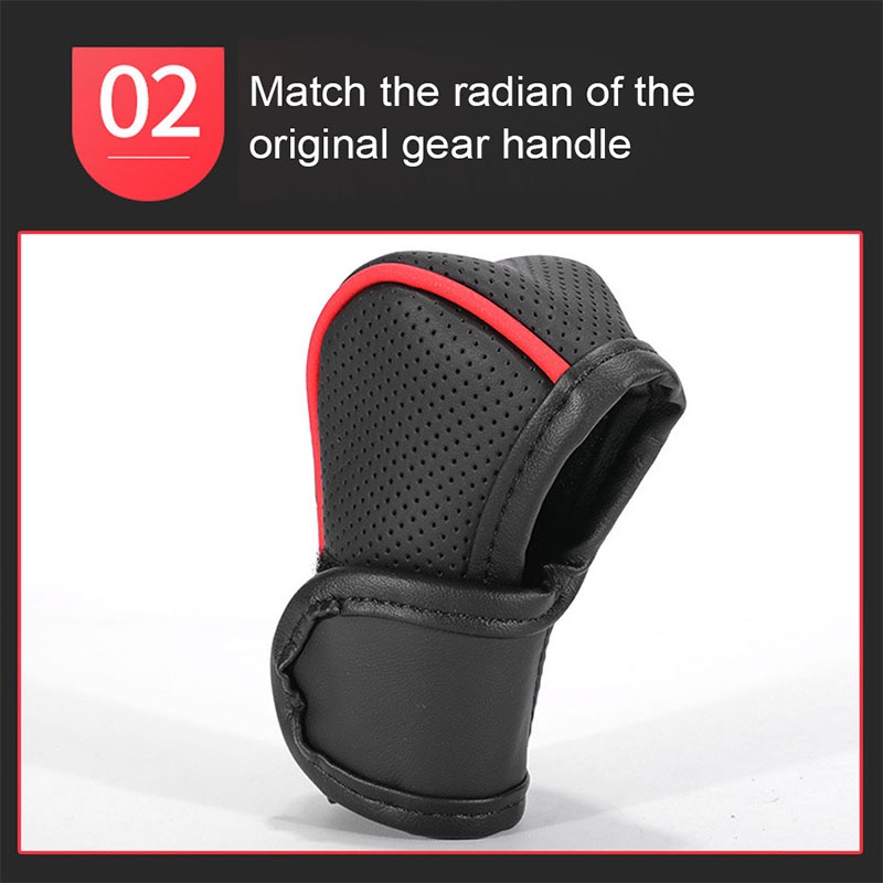 Bọc cần số ô tô BLALION Vỏ Bọc Cần Số Xe Hơi Bằng Da Thấm Hút Mồ Hôi Thoáng Khí Thông Dụng