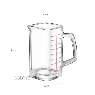 Cốc Đong Cà Phê espresso 120ml mini Bằng Thủy Tinh
