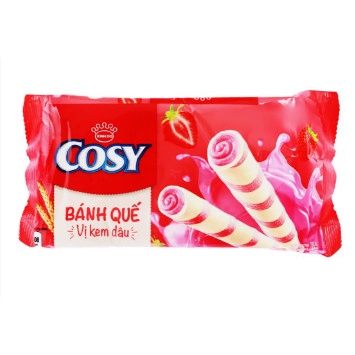 Bánh quế cosy vị kem dâu