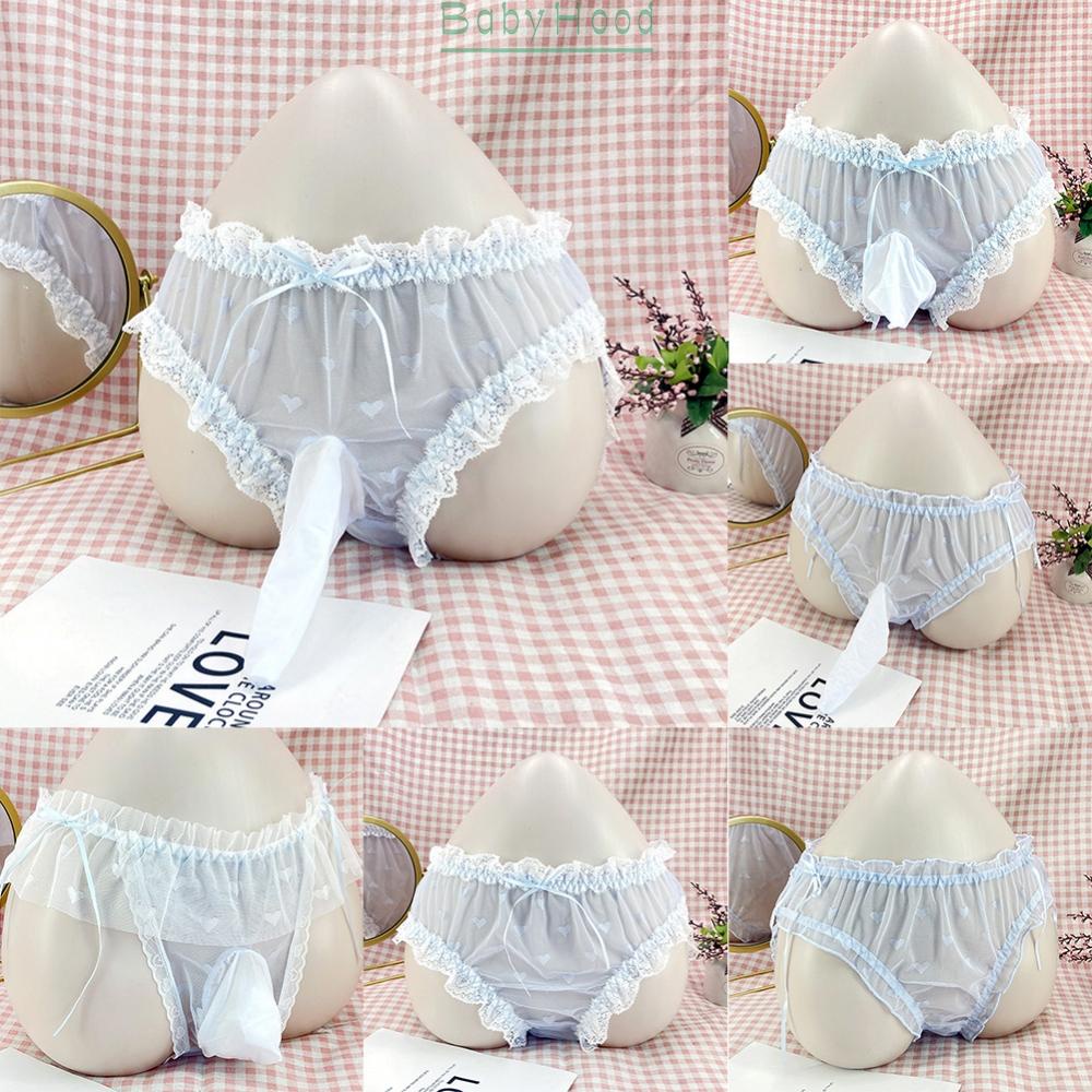Underwear Transgender Transparent Ultra Thin Mesh Underpants Crossdress#BBHOOD