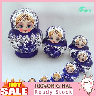 Set 10 búp bê nga matryoshka thủ công đa ứng dụng