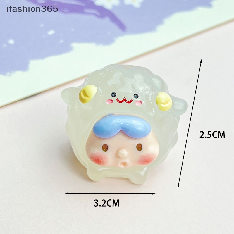 Mô Hình Biểu Tượng Cung Hoàng Đạo Hoạt Hình mini 2cm Bằng Nhựa resin Phát Sáng Thời Trang ifashion365