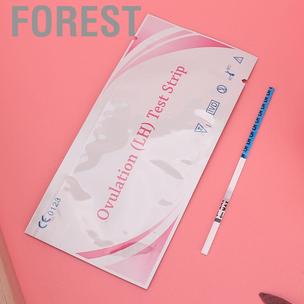 Forest 8Pcs Women Household Early Pregnancy LH Ovulation Test Strip Urine Detection Tool