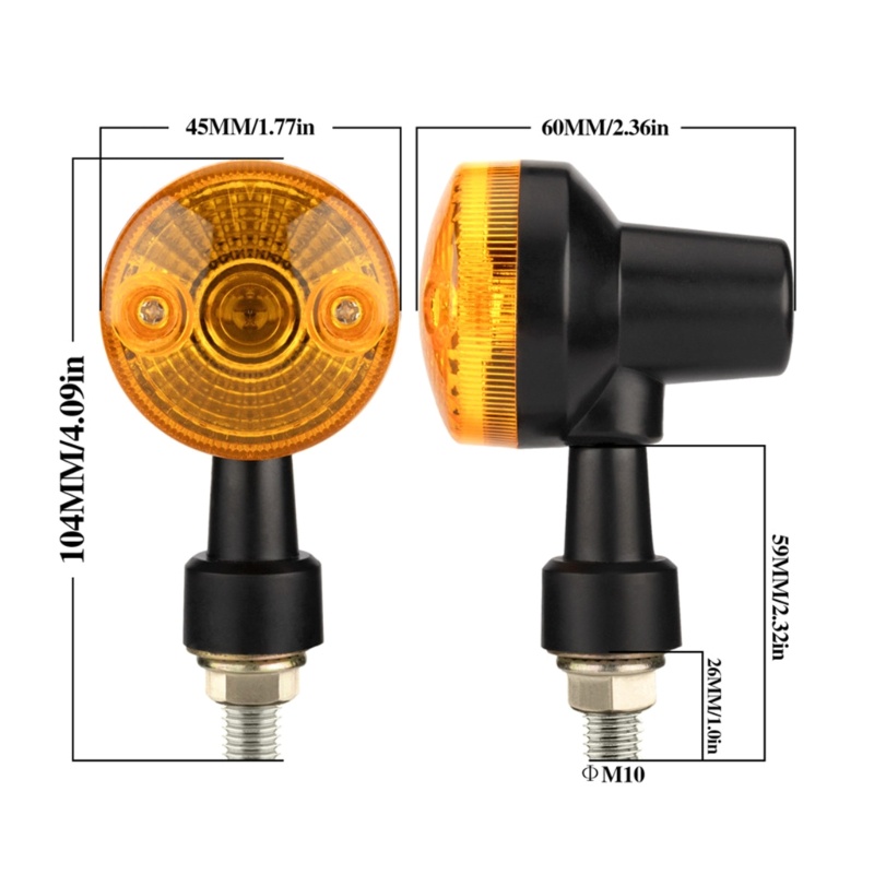 1 Cặp Đèn Xi Nhan Màu Hổ Phách Thay Thế Thông Dụng Cho Xe Máy gn cg125
