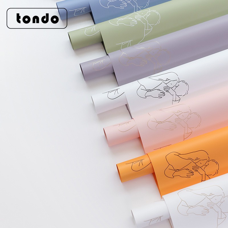 Tập 20 Tờ Giấy Gói Hoa In Chữ Love You - Loại Dày Đẹp