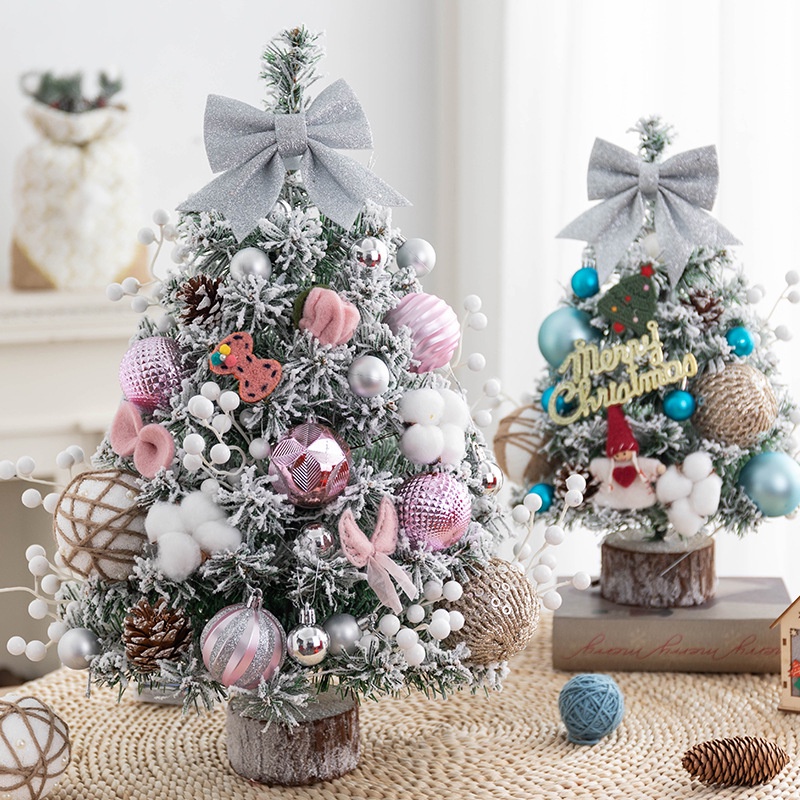 Cây Thông Giáng Sinh mini 0.6m Để Bàn Trang Trí Nhà Cửa