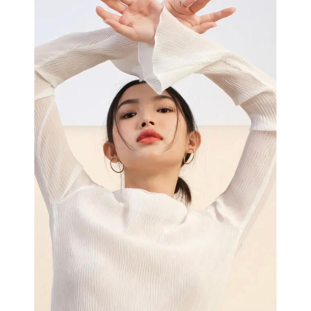 Áo kiểu tay dài xuyên thấu DaaLaa Store phong cách quyến rũ A5899