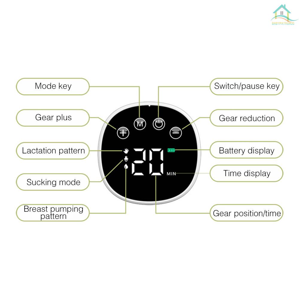 My-376 Máy Hút Sữa Điện Rảnh Tay Không Ồn 3 Chế Độ Hút 9 Cấp Độ Dung Tích 180ml #babypatronusVn.vn. vn. vn. vn.