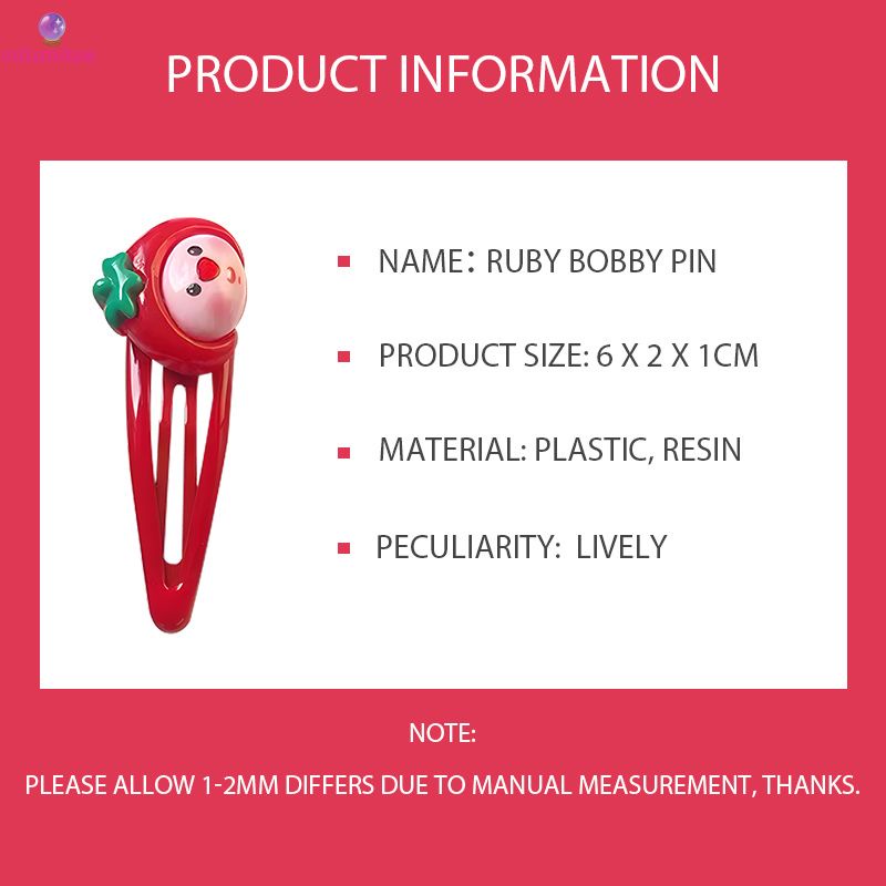 Miumiua🔮Kẹp Tóc Nhỏ Kiểu Hoạt LOOPY Hình Dễ Thương Ngọt Ngào Cho Học Sinh