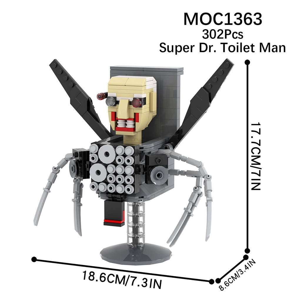 Skibidi Bộ Đồ Chơi Xếp Hình toilet Cho Bé