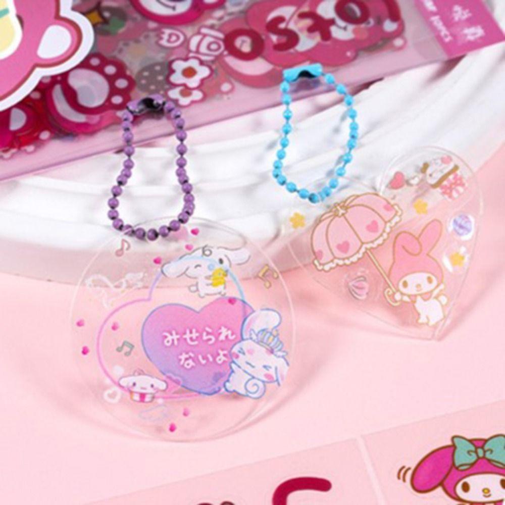 Set 10 Sticker Dán pvc Chống Thấm Nước Họa Tiết Hoạt Hình lotso guka kuromi kuromi Dễ Thương diy
