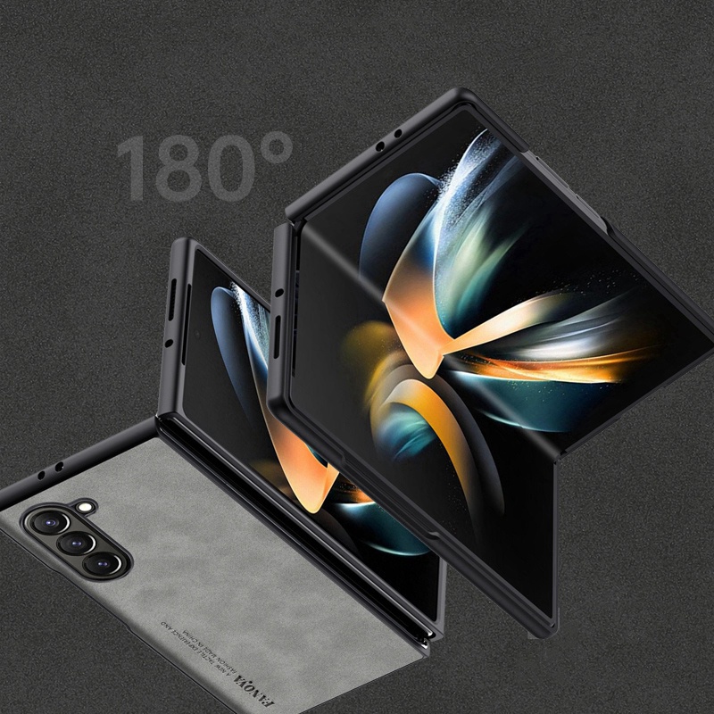 Bao Da pc Cứng Nắp Gập Thời Trang Sang Trọng Cho samsung galaxy z fold5 fold 5 4 3 2 fold2 fold3 fold4 Ốp