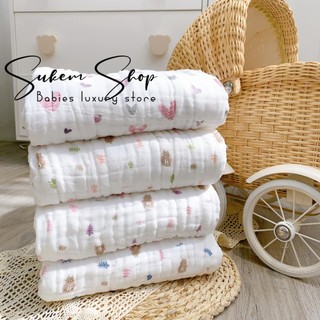 Khăn tắm muslin 6 lớp nous mềm mại cho bé