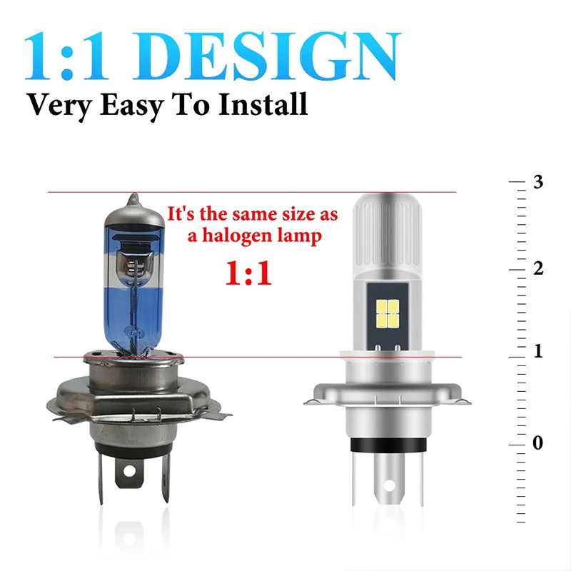 1 X Đèn Pha led p15d h6m h4 2835smd 3w Chất Lượng Cao Cho Xe Mô Tô