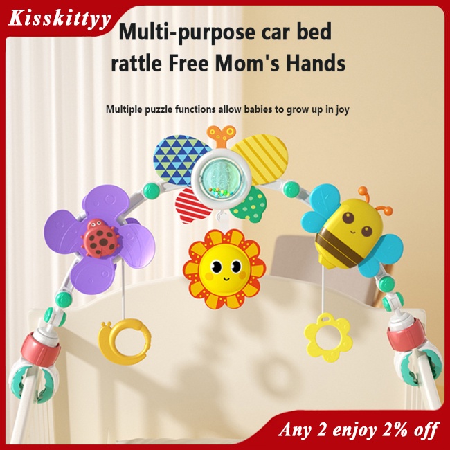 Kisskitty Đồ Chơi Xe Đẩy Em Bé Có Thể Điều Chỉnh Âm Thanh Hình Thú Đáng Yêu