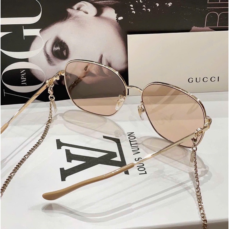 Kính Hiệu Bầu Tròn GC Hot Màu Đen Nâu Cam trà Tây Gu Cì Hot