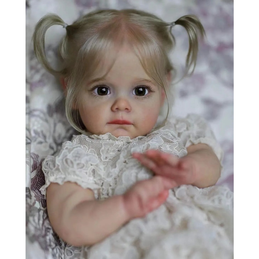 Búp Bê Barbie 60cm Bằng Silicon Mềm Mại Dễ Thương  Mô phỏng em bé tái sinh bằng siliconcủa bé gái có thể được làm sạch b