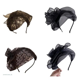 Mũ bonnet Kiểu Pháp Cổ Điển Phối Lưới Cài Tóc Thời Trang
