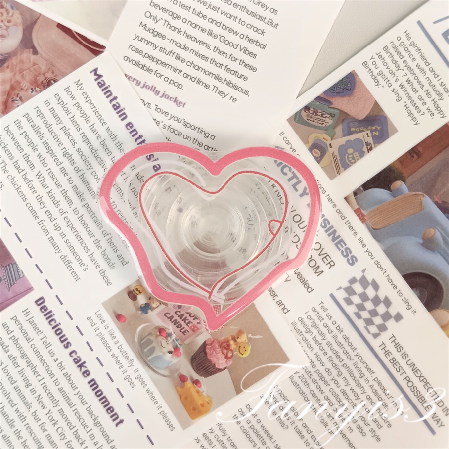 Giá Đỡ Điện Thoại Có Thể Rút Lại Và Gấp Gọn Đa Năng Hình Trái Tim Nhóm Tình Yêu