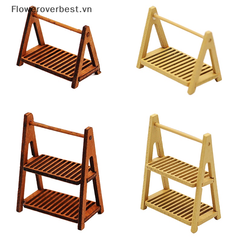 Giá Đỡ Bánh Mì / Thức Ăn Hai Tầng Trang Trí Nhà Búp Bê Tỉ Lệ 1: 12