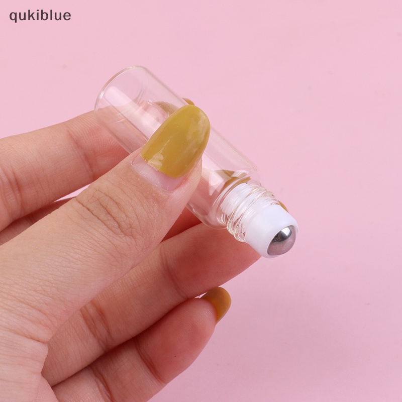 Kiblue Lọ Thủy Tinh Rỗng Dạng Lăn Dung Tích 1 / 2 / 3 / 5 / 10ml Tiện Dụng Mang Đi Du Lịch