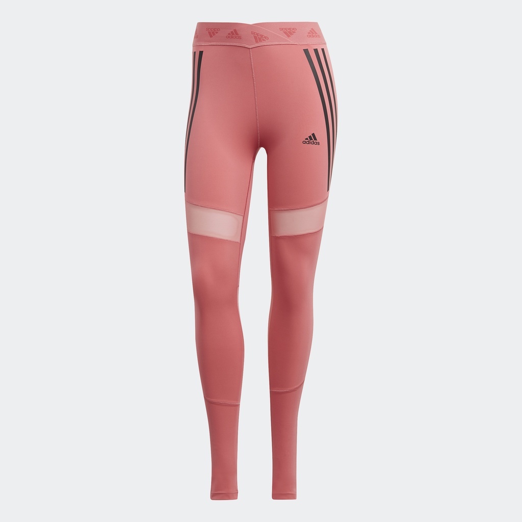 adidas Tập luyện Quần bó phối lưới Nữ Hồng H47470