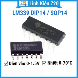 Lm339 sop14 / dip14 - ic so sánh điện áp chính xác, độc lập