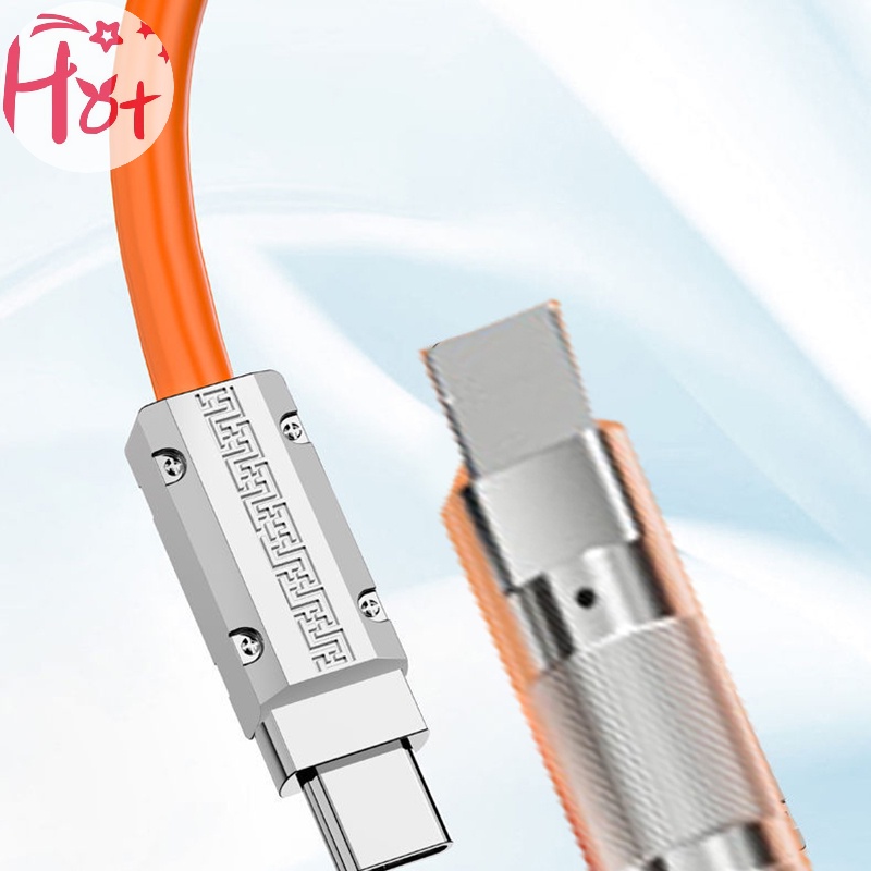 Jr Cáp Sạc Nhanh Xoay 180 Độ 120w 6a Cho xiaomi huawei samsung