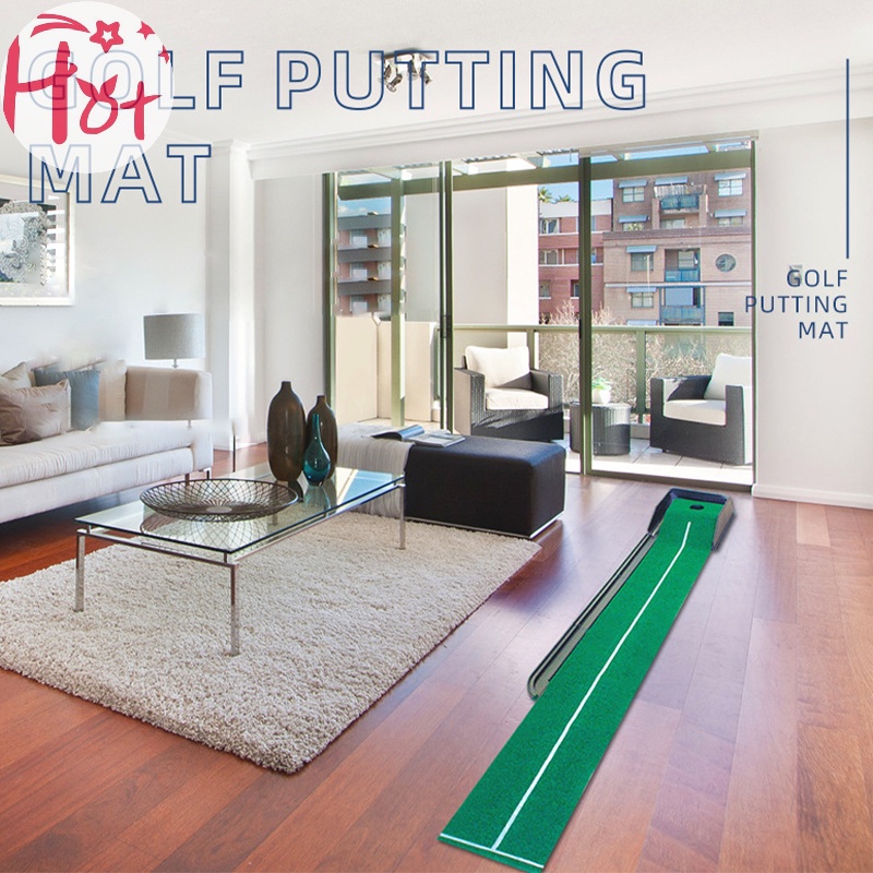 Jr Thảm Chơi golf Màu Xanh Lá Kèm Bóng Tự Động Đa Năng Dùng Tại Nhà / Ngoài Trời / Văn Phòng vn