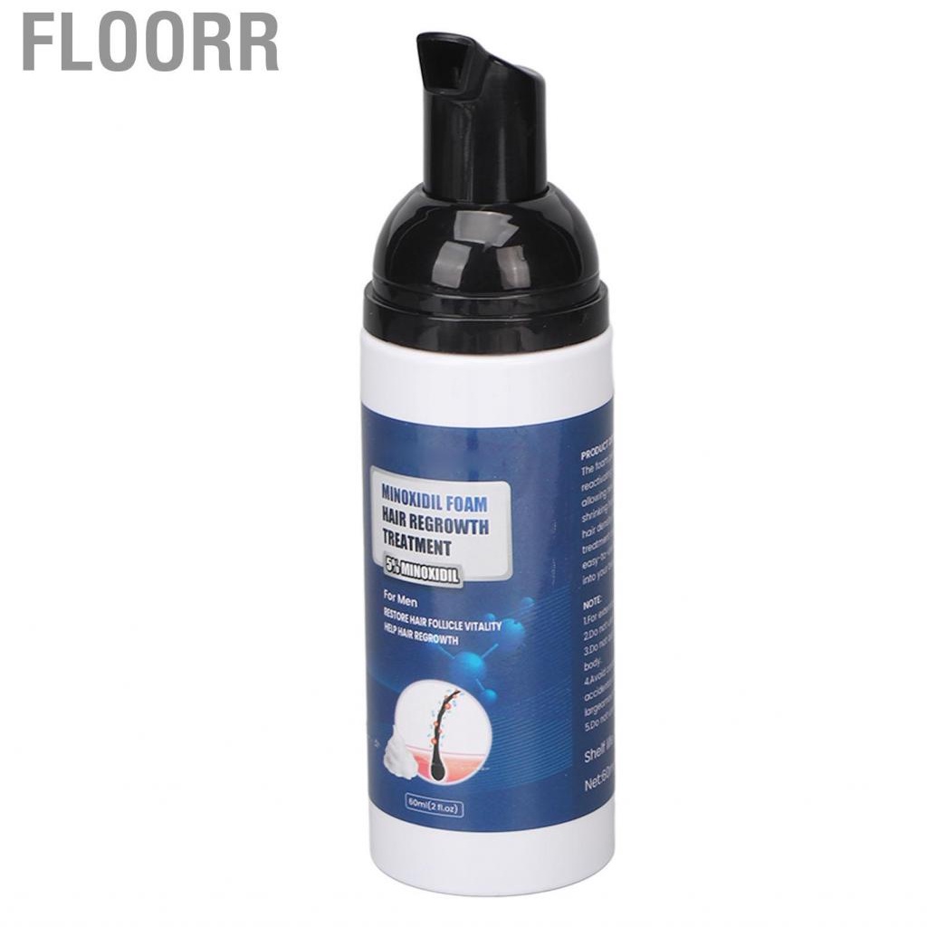 Floorr Hair Growth Foam  Professional Regrowth 60ml Nourishing for Daily Life Men