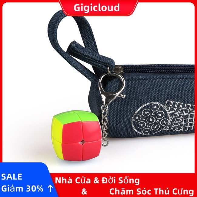 Gigicloud Khối Rubik 2X2 mini Kèm Móc Khóa