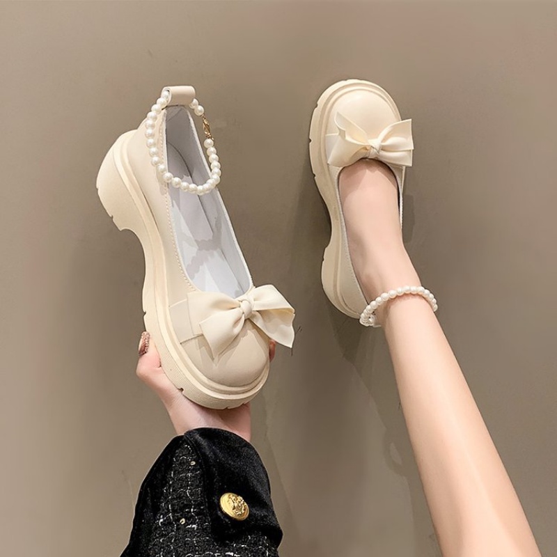 Mary jane Giày Búp Bê Da Đế Mềm Thời Trang Xuân Thu 2023 Cho Nữ