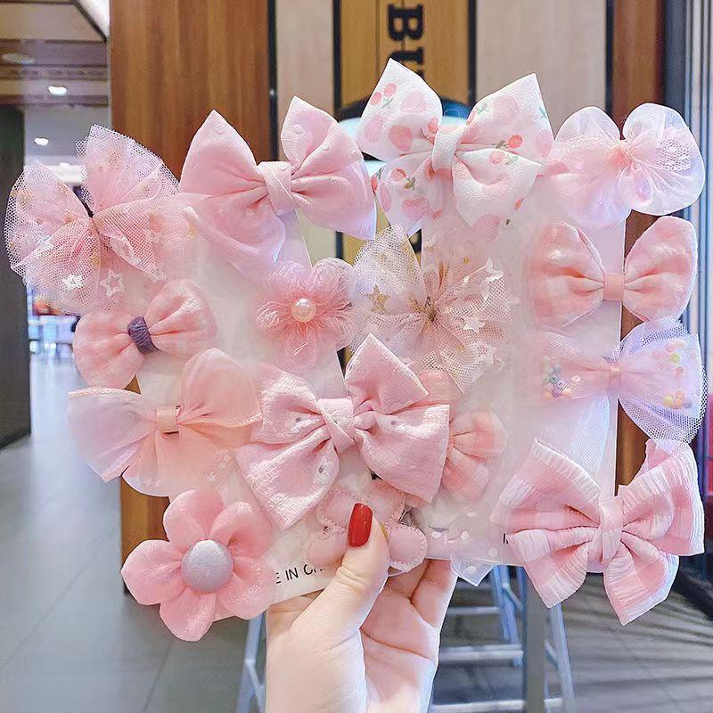 Dễ Thương Kẹp Tóc Đính Nơ Xinh Xắn Cho Bé Gái