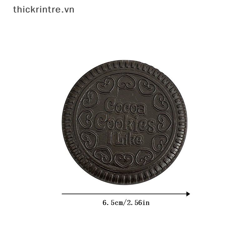1 Bộ Gương Trang Điểm Gấp Gọn Hình Bánh Quy Sô Cô La / Bánh oreo Đáng Yêu Kèm 1 Lược Trang Điểm Dành Cho Nữ vn