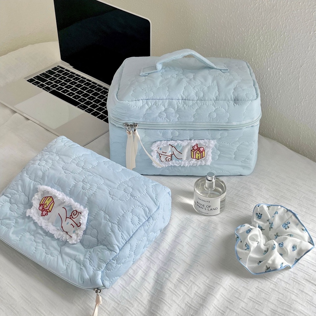 Ins Túi Đựng Mỹ Phẩm Xách Tay Sức Chứa Lớn Hình sanrio kuromi melody cinnamoroll Hoạt Hình Phong Cách ins