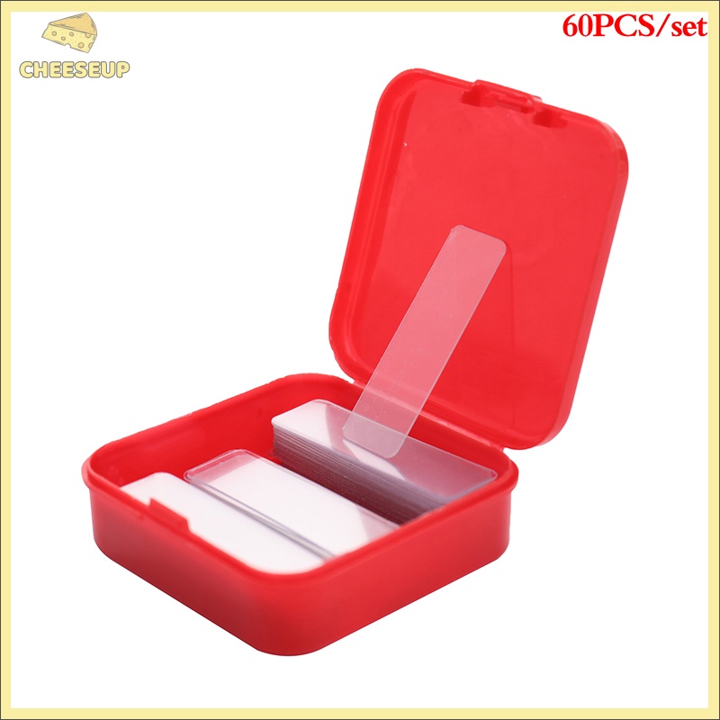 Phô Mai Pho Mát| Hộp 60 Băng Keo Hai Mặt Trong Suốt Siêu Dính Chống Thấm Nước Không Để Lại Dấu Mới