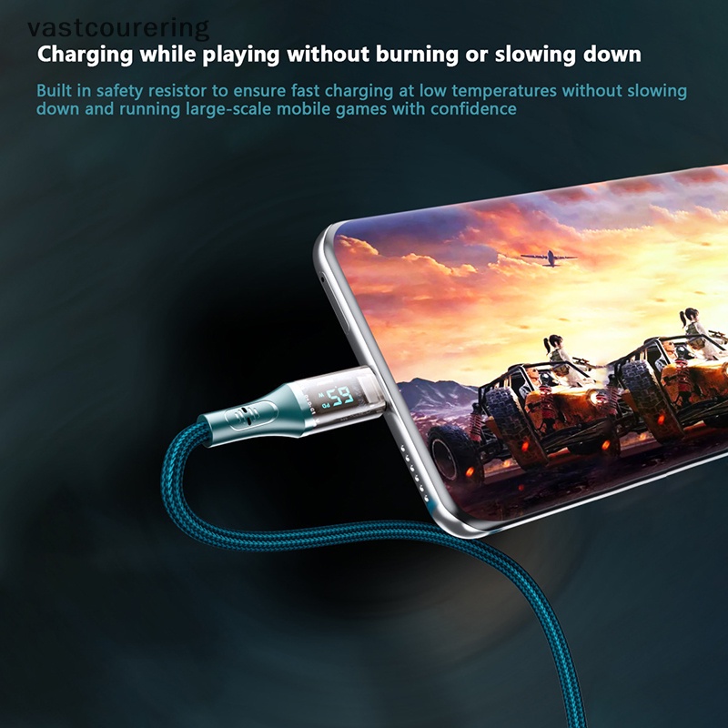 Vast Dây Cáp Sạc Nhanh 7a 100w Cho macbook iphone 15 pro max xiaomi 13 12 samsung s23 1.2m en