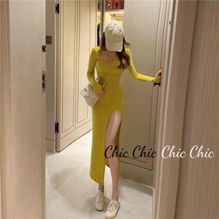 Chic Chic váy nữ Đầm Body Cho thời váy xu hướng Đơn giản Minimalist Phong cách WLQ230005P 42Z231017