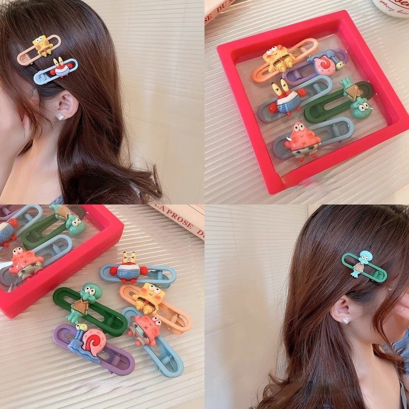 Kẹp Tóc Hình Ngôi Sao Hoạt Hình Dễ Thương Cho Bé Gái