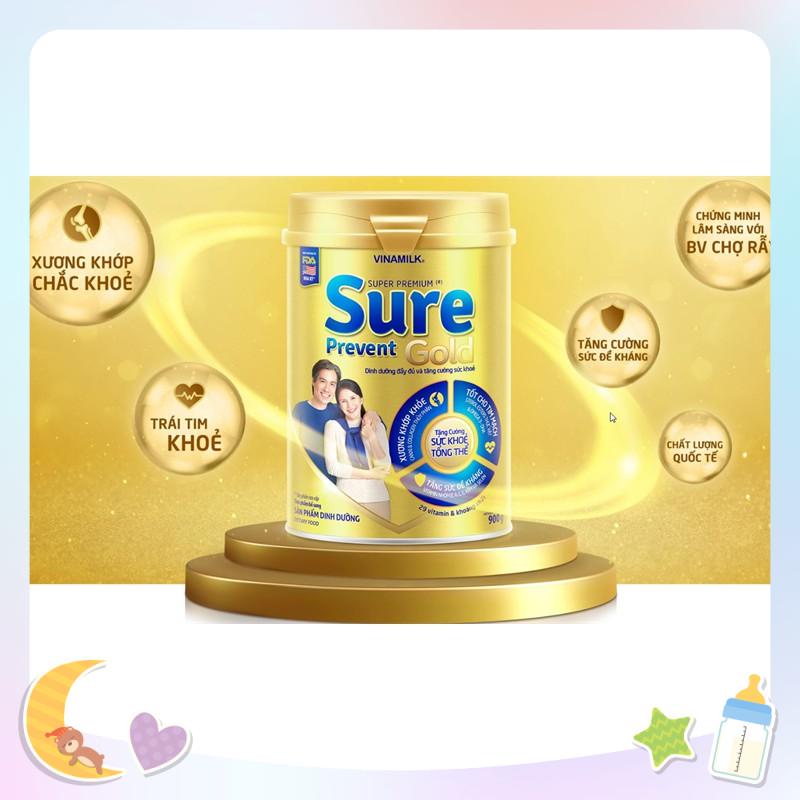 Sữa Bột Vinamilk Sure Prevent - Hộp Thiếc 900G