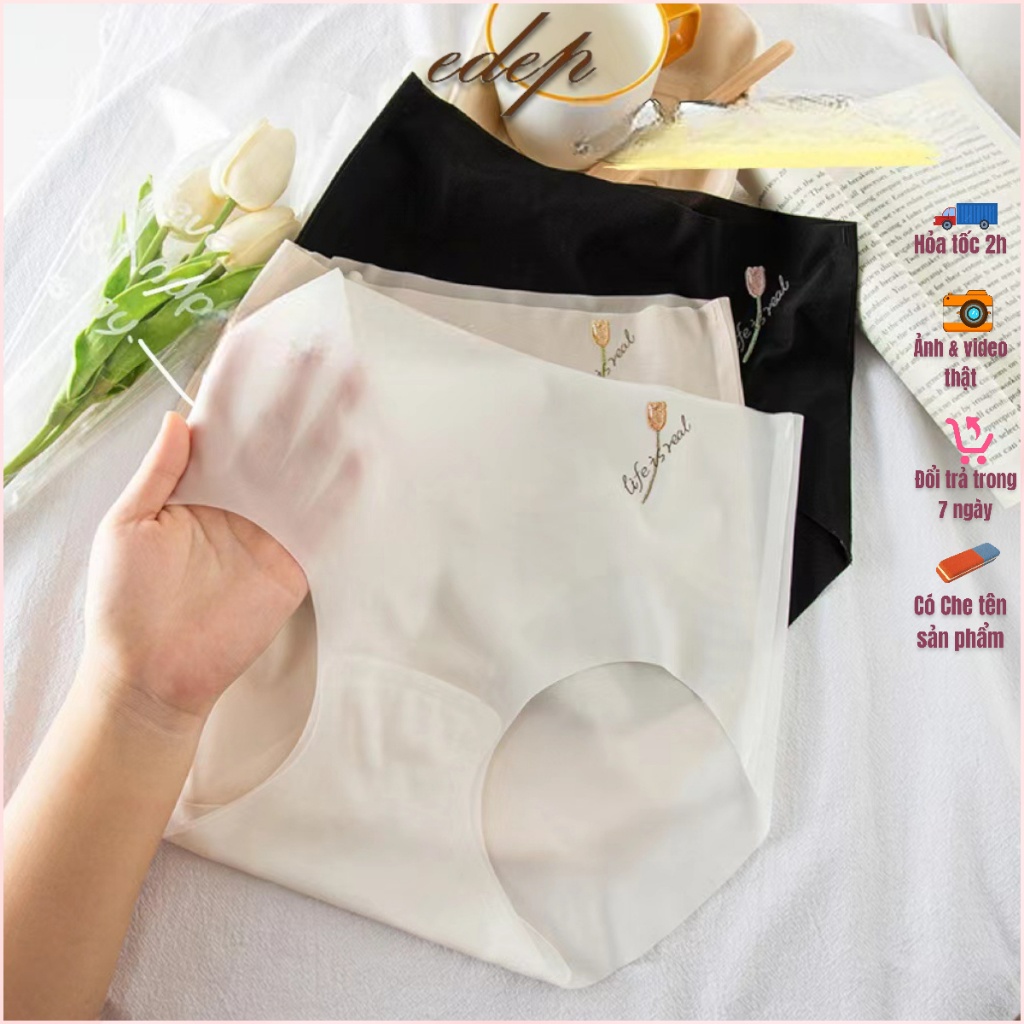 Set 5 Quần Lót Tàng Hình Cạp Cao Hoa Tulip 2373