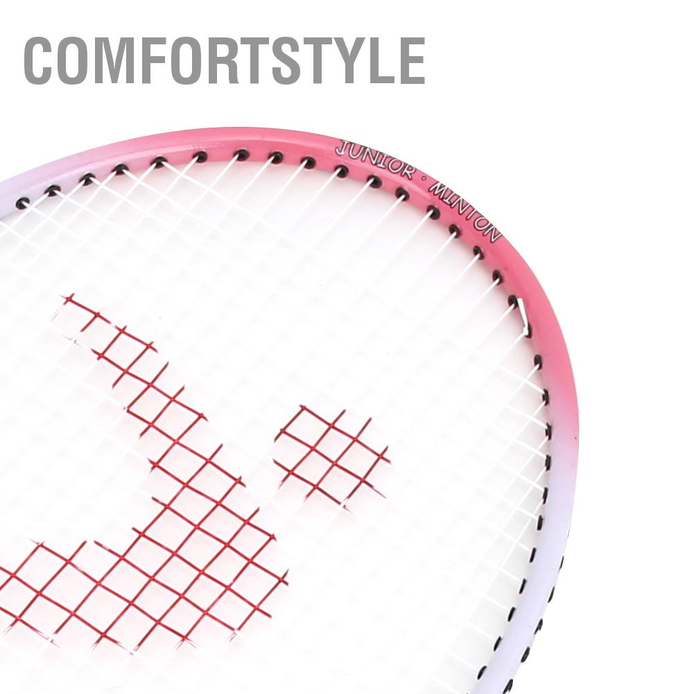 Comfortstyle MỘT Cặp Hợp Kim Nhôm Hoạt Hình Trẻ Em Vợt Cầu Lông Thể Thao Ngoài Trời Đồ Chơi Giải Trí