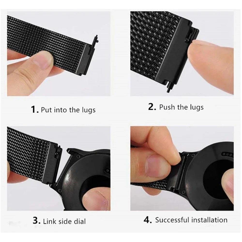 Vòng Đeo Tay Từ Tính Bằng Thép Không Gỉ 22mm Cho zeblaze gts 3 pro zeblaze gtr 3 pro