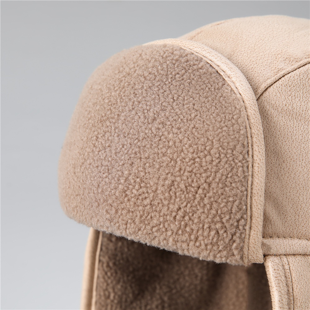 Mũ Lông Cừu Dày Dặn Giữ Ấm Tai Chống Gió Mùa Đông Cho Nam Nữ