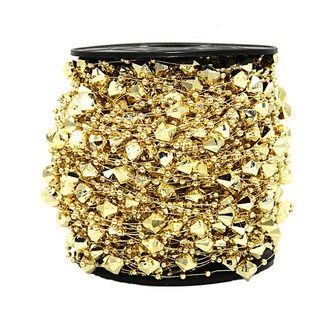 Cuộn dây chuỗi hình thoi dc02 phụ kiện trang trí noel giáng sinh phụ kiện handmade