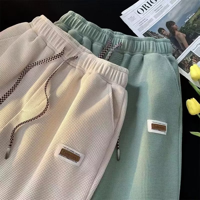 Quần Dài Dáng Suông Họa Tiết Kẻ Sọc Đơn Giản Hợp Thời Trang Cho Nam